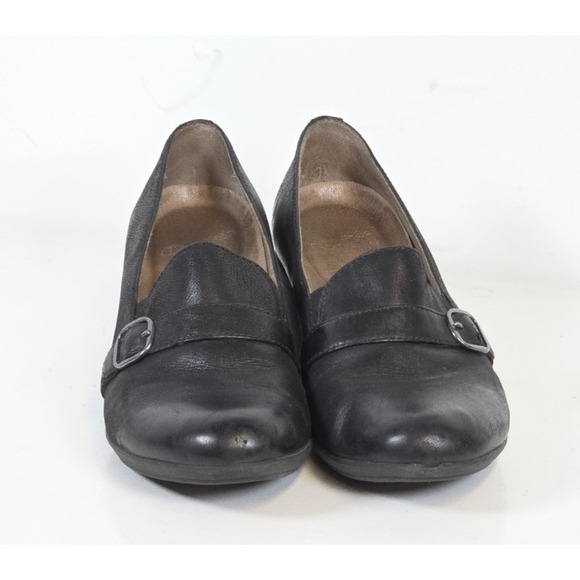 Dansko Shoes - Dansko Womens Size 39 Rosalie Black Leather Mary Jane Clogs Loafers Comfort Walk